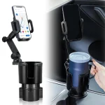 （Summer6）Adjustable Universal Car Cup Holders Drink Holder Expander Adapter With Phone Holder, Storage Box Tray, Car Accessories - Imagine 4