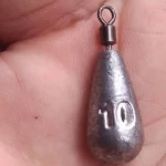 10pcs/lot Fishing Weight Sinker 3.5g 5g 7g 10g 14g 20g Water Drop Weights Fishing Tackle Accessories - Imagine 2