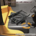 Car Seat Rotating Chassis with Slide Rail Universal Heavy Duty Seat 360 Degree Swivel Base for Motorhome - Imagine 4