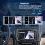 Hikity Android 2+64 Car Stereo 7'' Capacitive Screen Carplay Android Auto GPS Multimedia Screen Video Player For VW, Seat, Skoda - Imagine 5