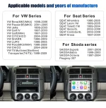 7" Android Car Radio for VW Golf Jetta MK4 Polo 9N Passat B5 T5 T4 Volkswagen Multimedia Player 2GB 64GB Carplay Android auto - Imagine 3