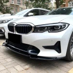Front Bumper Lip Spoiler Splitters For BMW 3 Series G20 G21 320i 2019-2022 Diffuser Guard Body Kit Tuning Car Accessories - Imagine 2