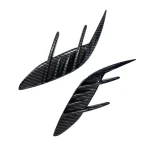 For KIA Stinger 2018-2023 Car Sticker Rear Bumper Side Vent Spoiler Canard Covers Carbon Fiber Look Gloss Black Accessories ABS - Imagine 6