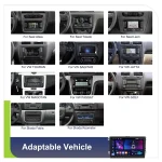 Hikity 2DIN Carplay Car Radio for VW SAGITAR JETTA/Seat Altea abMAGOTAN/MAGOTAN V6 Android Auto FM/RDS GPS Car Audio Double USB - Imagine 2