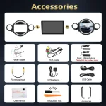 Podofo 2Din 8+128G Car Radio For BMW Mini Clubman/Mini Cooper 2007-2013 Navigation WIFI Carplay Android Auto RDS AI Voice DSP FM - Imagine 6