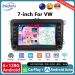 Inefala 7 "Wireless Carplay Andriod Auto Radio For VW Volkswagen Car Multimedia Player 2Din Autoradio BT AI DSP Wifi GPS Stereo