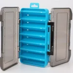 Ackibbik 1pc Fishing Tackle Box with Dividers Clear Fishing Tackle Storage Box Container Double Sided Outdoor Fishing Bait Box - Imagine 2