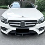 3pcs Car Front Bumper Lip Spoiler Front Bumper Spoiler Lip Splitter Trim For Benz W213 E260 E300 E43 AMG 2017-2019 Sport Look - Imagine 5