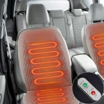 Heated Car Seat Cover 12V/24V Winter Seat Cushion Seat Pad Car Seat Protector Cover Heating Pad for Cars Trucks SUV - Imagine 3