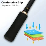 1.8-2.7 M Adjustable Telescopic Sub Rod Carbon Vibrating Solid Rod With Slight Handle Straight Handle Long Throw Fishing Rod - Imagine 4