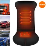 2/1PCS 12-24V Heated Car Seat Cushion Cloth/Flannel Car Seat Heater Winter Warmer Seat Heating Car Accessories Heating Pads - Imagine 4