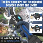 2-in-1 Electric Pruning Shear & Telescopic Rod Combo Kit, 8608 Battery Garden Scissor with 4Ah/2Ah, 1.9m Long Reach for Garden - Imagine 2