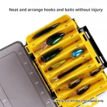 Double-Sided Waterproof Fishing Tackle Box, Fish Hook Fishing Lure Bait Storage Case, Mini Portable Fishing Gear Accessories Box - Imagine 5