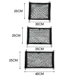 Car Storage Net Bag with Screws Auto Mesh Net Holder Back Rear Trunk Boat Cargo Pocket Organizer Elastic String Net Framed Mesh - Imagine 6