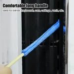 Microfiber Car Detail Cleaning Brush Long Handle Air Conditioner Blind Narrow Dust Collector Stick Auto Wash Cloth Brushes Tool - Imagine 2