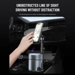 Car Cup Tablet Stand Holder Expander with Cell Phone Mount 360 Rotation Smartphone Auto Interior Accessories for Ipad 11 Inch - Imagine 3