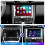 ESSGOO 8" 64G Android 14 CarPlay Car Stereo Radio For Porsche 911 Cayman Boxster 987 05-08 GPS NAVI WIFI AI Voice FM BT RDS SWC - Imagine 3