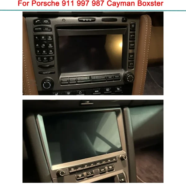 Local 720P CarPlay 8" gray Android 14.0 Car player 8 Core 8GB multimedia GPS car stereo For Porsche 911 997 987 Cayman Boxster