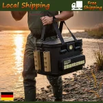 Large Capacity Portable Thickened Fishing Bucket EVA Multifunctional Fishing Hook Stop Beads Box Fishing Barrel Live Fish Box