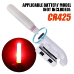 Waterproof Fishing Electronic Rod Luminous Stick Light LED Removable Float Tackle Night Rock Fishing Accessorie CR425 Battery - Imagine 5