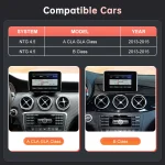 RoadTop Wireless CarPlay Android Auto Car Multimedia Linux Touch Screen for Mercedes Benz A B CLA GLA W176 W246 2013-2015 NTG4.5 - Imagine 2