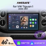 Wireless CarPlay for Apple Android Auto Car Radio GPS for Tiguan 1 NF GOLF PLUS 2006-2016 Multimedia RDS 4G WiFi Screen Stereo