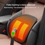 Car Heated Lumbar Cushion Winter Waist Pillow Back Rest Cushion Pillow Rebound Waist Pillow Office Chair Waist Hot Compress - Imagine 2