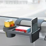 Multi-Functional Car Organizer Box Hanging Storage Rack with Cup Holder Vehicle Interior Accessories Side Door & Window Pockets - Imagine 3