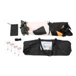 Insulated Ice Fishing Shelter, 210D Oxford Cloth and Fiberglass Rods Windproof Portable Ice Tent for 1-2 Person Winter Fishing - Imagine 4