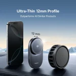 Baseus Qi2.2 Cooling Magnetic Car Phone Holder 25W Wireless Charger Fast Charging for iPhone Samsung Dashboard Center Console - Imagine 4