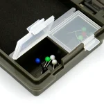 Hirisi Carp Fishing Tackle Box with Stiff Hair Rig Board & Pins Rig Storage Wallet for Carp Fishing Hair Rigs & Terminal Tackle - Imagine 3