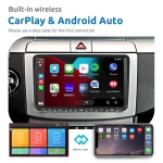 ESSGOO 2 Din Android Car Radio 9 Inch Carplay RDS AM FM Bluetooth WiFi Multimedia Autoradio For VW Volkswagen Passat B6 B7 Skoda - Imagine 2