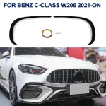 Car Front Bumper Side Air Vent Trim for Mercedes Benz C-Class W206 2021-2024 C200 C260 C300 Side Splitter Air Vent Grille