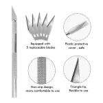 10Pcs Car Wrapping Vinyl Tool Kit Window Film Tint Tools Car Wrap Sticks Edge Trimming Squeegee Tinting Felt Edge Squeegee - Imagine 2