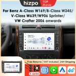 Hizpo 8" Carplay Android Car Radio For Mercedes Sprinter Benz B200 Vito W639 Viano B Class W169 W245 W209 Multimedia 2Din 7862
