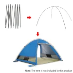 Replacement Camping Tent Pole Kit Tent Pole Kit Tent Rod Glass Tent Rod Tent Pole Replacement - Imagine 3
