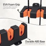 Fishing Rod Holder Wall Rack 2pcs，Holds 16 Rods, Heavy-Duty Easy Mount with Screws for Garage/BoatFishing Rod Storage - Imagine 3