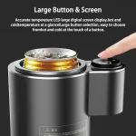 2 In 1 Car Cup Mug Holder DC 12V Warmer Smart Car Cup Car Heating Cooling Cup Touch Screen Office Cup Mug Holder for Home Travel - Imagine 2