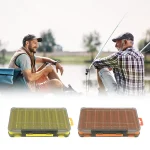 Bait Box Large Capacity Quick-Drain Multi-Functional Lure Box Portable Double-sided Bait Box Neatly Arranged No Damage to Hooks - Imagine 3