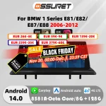 10.25"Carplay Android 13 Auto Car radio For BMW 1 Series E81 E82 E87 E88 09-16 Autoradio multimedia 2DIN car intelligent systems