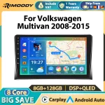 Rimoody 2Din 8 core Car Radio for VW Multivan 2008 2009 2010-2015 Carplay Car Audio Android Auto 4G WIFI GPS Navi Mirrori Link