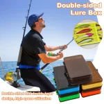 Portable Double-sided Lure Box Multi-function Fishing Tackle Tray Waterproof Artificial Hard Bait Fishing Tackle Box - Imagine 2