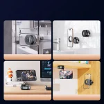 Car Mount Vacuum Magnetic Holder Foldable Strong Suction Stand For Cell Phone For iphone 16 15 12 13 14 Live Streaming - Imagine 5