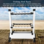 Fishing Pole Rack Fishing Rods Stand Fishing Rod Holder Lightweight Fishing Rod Pole Holder Stand Organizer Rack For 12 Rods - Imagine 2