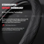 For Lexus F Sport ES200 ES260 ES300 RX300 LS500h GS250 GS300 IS300 CT200h NX300 UX300 LX570 GX Car Leather Steering Wheel Cover - Imagine 3