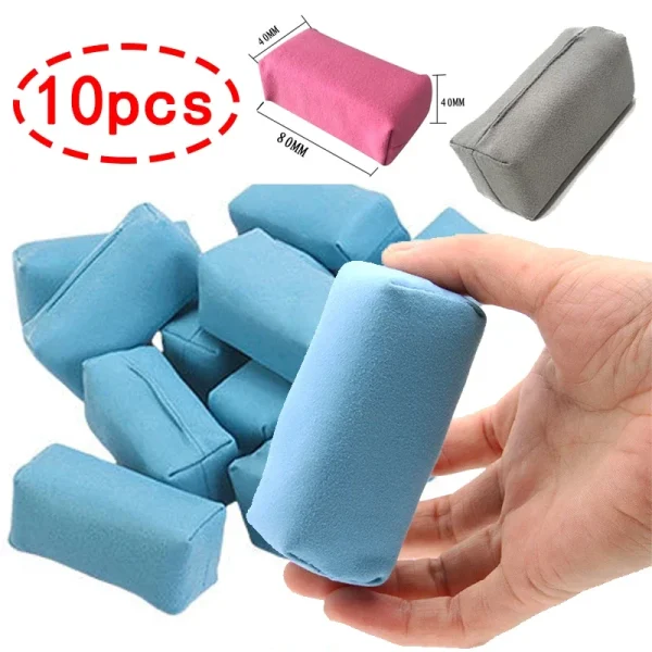 10pcs Microfiber Applicator Pad All Purpose Ceramic Microfiber Suede Coating Applicator Sponge Pads Car Detailing Tools