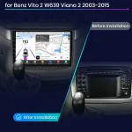 Junsun Android13 Qualcomm 8 Core Wireless CarPlay for Apple Android car Car Radio For Benz W639 Viano 2003-2015 Car Radio - Imagine 3