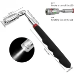 Mini Portable Telescopic Magnetic Magnet Pen Handy Tools Capacity for Picking Up Nut Bolt Extendable Pickup Rod Stick