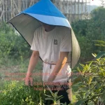 Sun & Rain Protection Hooded Cape - Breathable UV Hat for Farming/Gardening - One piece outdoor hat Fishing cap - Imagine 2
