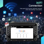 Rimoody 7'' 2 Din HD Touchscreen 6+128G Car Multimedia Radio For VW Seat Skoda Carplay Android Auto Mirror Link Car Stereo WIFI - Imagine 4